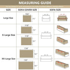MYSKY HOME Couch Cover 3 Cushion Sofa - Image 7
