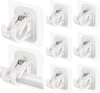 8PCS Self Adhesive Curtain Rod Holders No Drill Curtain Rods Brackets No by Codoule