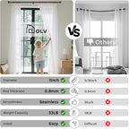 2 Pack Curtain Rods for Windows 30 to 56 Inch, Decorative Adjustable Heavy Duty - Image 4