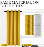 NICETOWN Gold Curtains 84 inches Long Blackout - Image 6