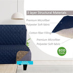 U-NICE HOME Futon Sofa Covers Reversible Sofa Slipcover Armless Cover Furniture - Image 3