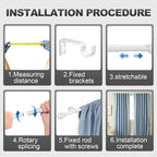 White Curtain Rods for Windows - Image 7
