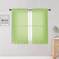 OWENIE Lime Kitchen Sheer Curtains by OWENIE