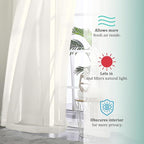 OVZME 2 Pack Ivory Sheer Curtain Panels - Image 6
