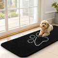 OLANLY Dog Door Mat for Muddy Paws 47x17, Paw Print Design, Absorbs Moisture by OLANLY