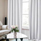 Deconovo Blackout Curtains, Thermal Insulated, W42 x L63 2 Panels, Back Tab - Image 5