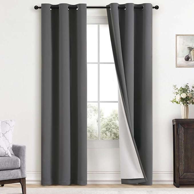 Yakamok Room Darkening 100% Blackout Curtains Grommet Window Treatments by Yakamok