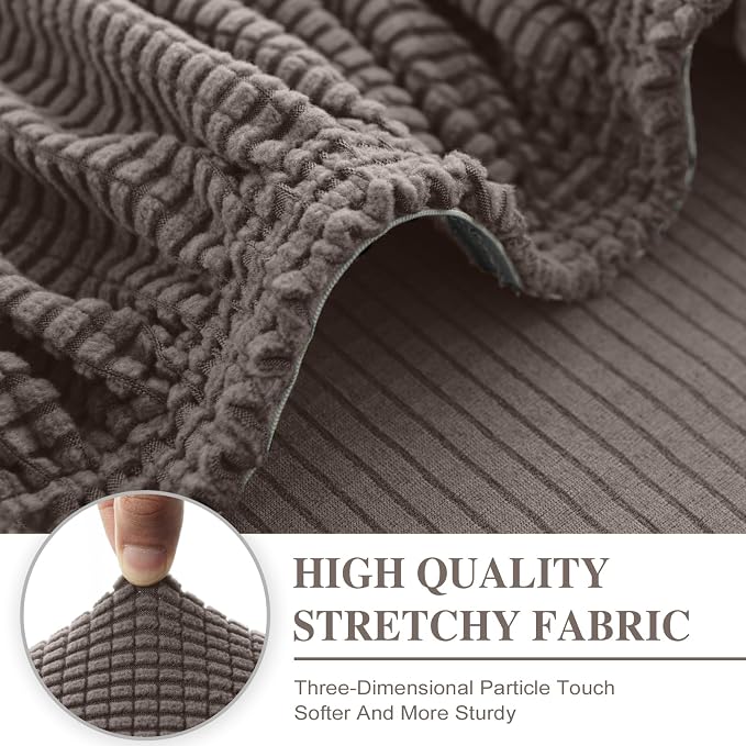 Couch Cushion Cover Chaise Lounge Cover Washable Separate Seat Chaise Couch - Image 4