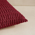 Fancy Homi 4 Packs Burgundy Decorative Throw Pillow Covers 26x26 Inch - Image 4