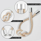 NICEEC 2 Pack Mini Magnetic Curtain Tiebacks Nordic Simple Style Drape Tie - Image 3