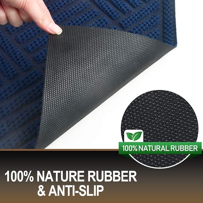 Mibao Front Door Mat, Dirt Trapper Welcome Mat - Image 5