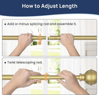 ENJOYBASICS No Drill Curtain Rods - Image 5