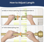 ENJOYBASICS No Drill Curtain Rods - Image 5