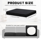 8Pcs Outdoor Cushion Covers, Patio Cushion Covers, Stretch Elastic Slipcovers - Image 2