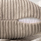 MIULEE Light Brown Decorative Throw Pillow Covers 20x20 Inch - Image 3