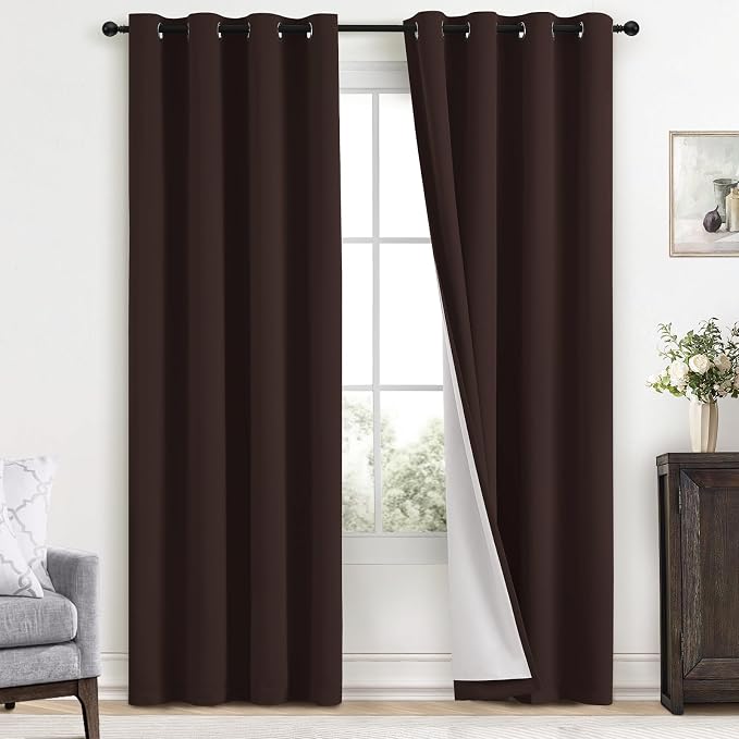Yakamok Room Darkening 100% Blackout Curtains Grommet Window Treatments by Yakamok