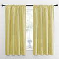 NICETOWN Kitchen Curtains, Short Blackout Curtains & Drapes, Paler Yellow by NICETOWN