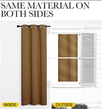 NICETOWN Gold Brown Sleek Blackout Curtains 48 inches Length - Image 6