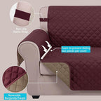 U-NICE HOME Reversible Sofa Cover Couch Cover - Image 3