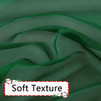 SpaceDresser Foliage Green Sheer Curtains 4 Panels Rod Pocket Semi-Sheer - Image 7
