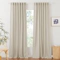 RYB HOME Linen Curtains for Bedroom by RYBHOME