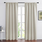 RYB HOME Curtains for Bedroom Living Room 72 inches Long, Thermal Insulated by RYBHOME