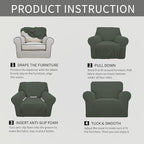 Easy-Going Stretch Oversized Chair Sofa Slipcover 1-Piece Couch Sofa Cover - Image 6