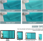Turquoise Small Sheer Curtains 2 Panels Set, Kitchen Curtains 36 Inch Length - Image 7