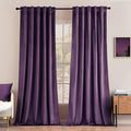 MIULEE Purple Velvet Curtains 84 inches by MIULEE