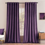 MIULEE Purple Velvet Curtains 84 inches by MIULEE