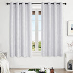 Deconovo Greyish White Curtains, Room Darkening Curtain, Thermal Insulated - Image 2