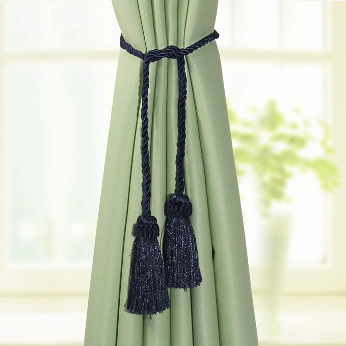 Fenghuangwu Curtain Tiebacks Handmade Decorative Curtain Holdbacks Rope - Image 5