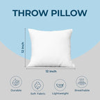 Utopia Bedding Throw Pillows – 12 x 12 Inches Down Alternative Pillows - Image 4
