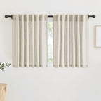 RYB HOME Sheer Linen Curtains, Small Light & Privacy Semi Translucent Curtains by RYBHOME