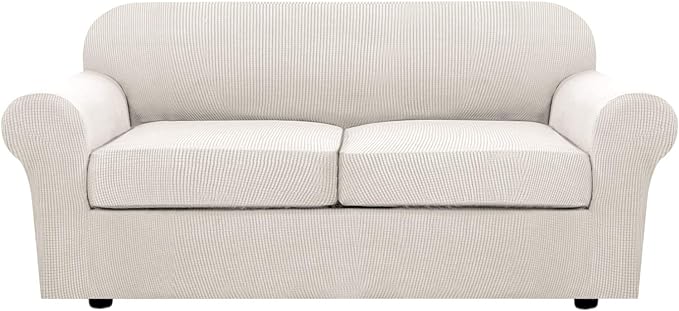 H.VERSAILTEX 3 Piece Stretch Sofa Covers by HVERSAILTEX