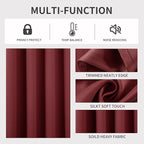 Joydeco Blackout Curtains 90 Inch Length 2 Panels Set, Thermal Insulated Long - Image 4