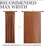 NICETOWN 2 Panels Blackout Curtains, Rod Pocket Thermal Insulated Drapes 84 - Image 6