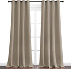 NICETOWN Taupe Blackout Curtains 102" Long, 2 Pieces - Image 2