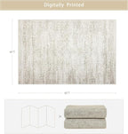 Washable Rugs 4x6 Area Rugs for Living Room, Kids Room, Nursery- Ultra Soft - Image 2