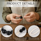 Hion 6 Pcs Boho Curtain Tiebacks, Wood Beads Curtain Holdbacks, Outdoor - Image 3