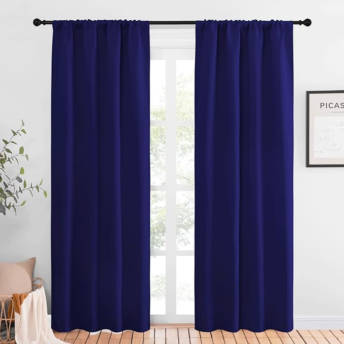 NICETOWN Blackout Curtains for Living Curtains, 1 Pair, 34-inch W x 84-inch L by NICETOWN