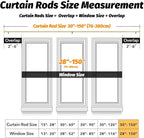 GEEBOBO Gold Curtain Rods for Windows 72 to 144 Inch, 1 Inch Adjustable Heavy - Image 5