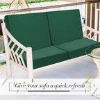 Newwiee Set of 4 Stretch Patio Cushion Covers Sofa Couch Seat Chair Slipcovers - Image 7