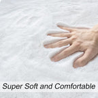 ORINOVA White Faux Fur Rug 5x7 Rugs - Image 4