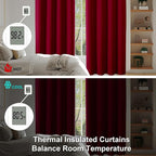 Simplebrand Ava Red Blackout Curtains - Image 6