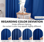 Deconovo Blackout Curtains, Thermal Insulated, W52 x L63 2 Panels, Back Tab - Image 6