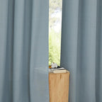 NICETOWN Rustic Linen 132 inch Long Curtains - Image 3