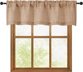 OWENIE Terracotta Valances for Windows 1 Pcs, Light Filtering Textured by OWENIE