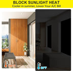 FADOTY 100% Blackout Curtains, Portable Black Out Window Cover Film, Cuttable - Image 7