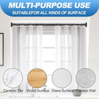 CorkLatta Black Shower Curtain Rod 31 to 68 Inch, 1 Inch Diameter Adjustable - Image 5